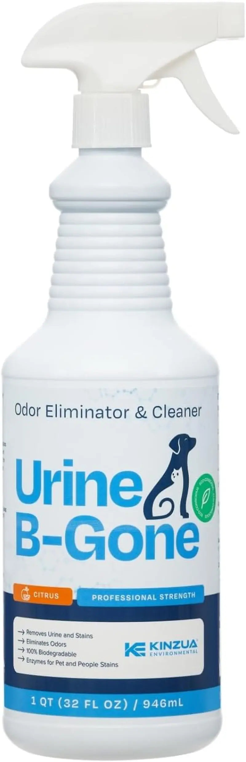 Urine B-Gone Enzyme Pet Odor Eliminator & Stain Remover – Lavender/Citrus Scent Citrus 32 Fl Oz (Pack Of 1)