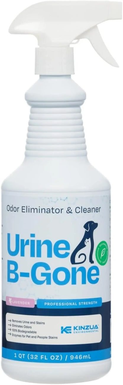 Urine B-Gone Enzyme Pet Odor Eliminator & Stain Remover – Lavender/Citrus Scent Lavender 32 Fl Oz (Pack Of 1)