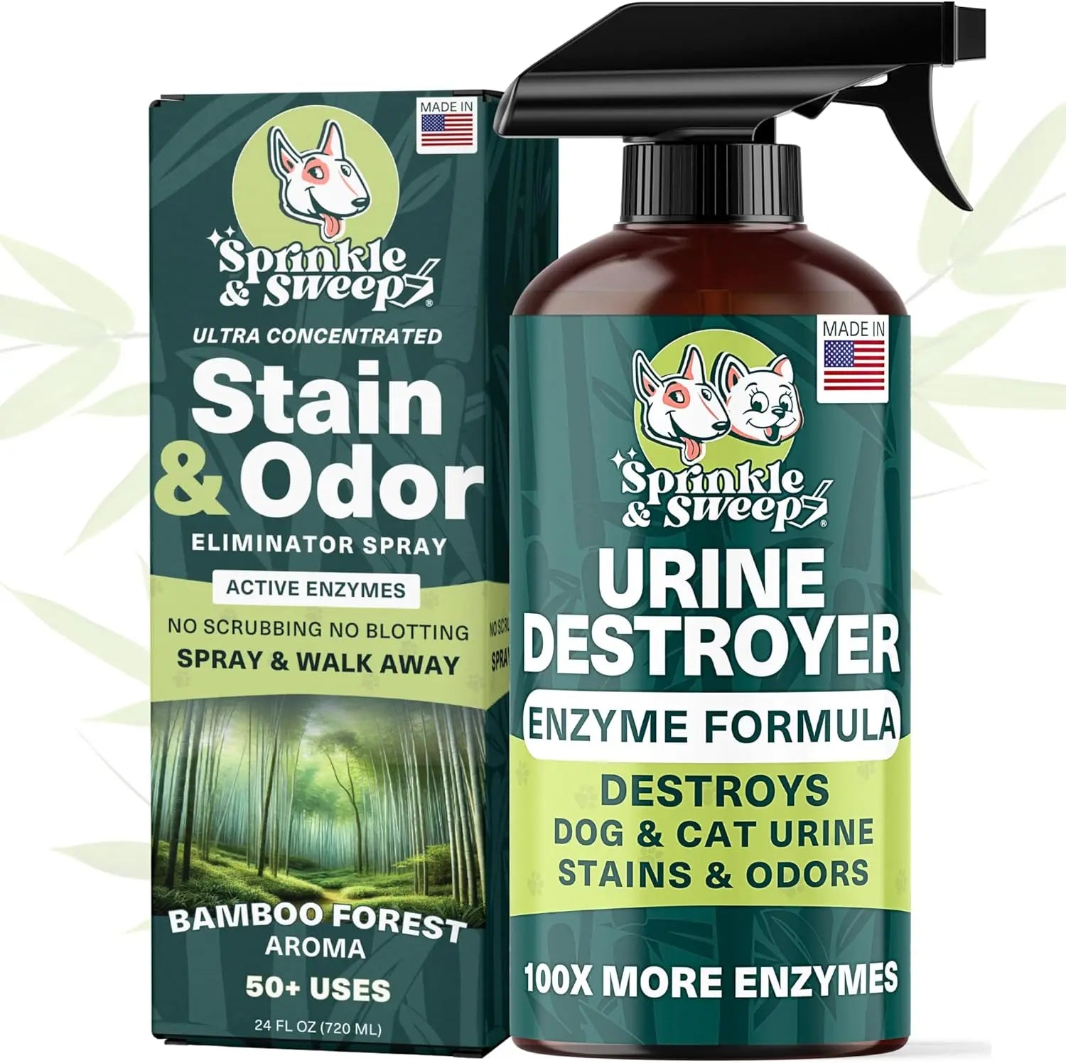 Urine Destroyer Enzyme Cleaner Spray for Dog & Cat Stains 24oz 24 Fl Oz (Pack Of 1)