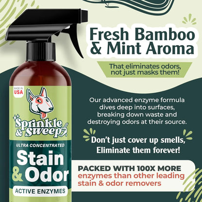 Urine Destroyer Enzyme Cleaner Spray for Dog & Cat Stains 24oz