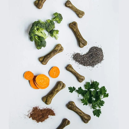 Vegan Dog Treats Dental Chews 8 oz Fresh Breath Natural Dog Treats