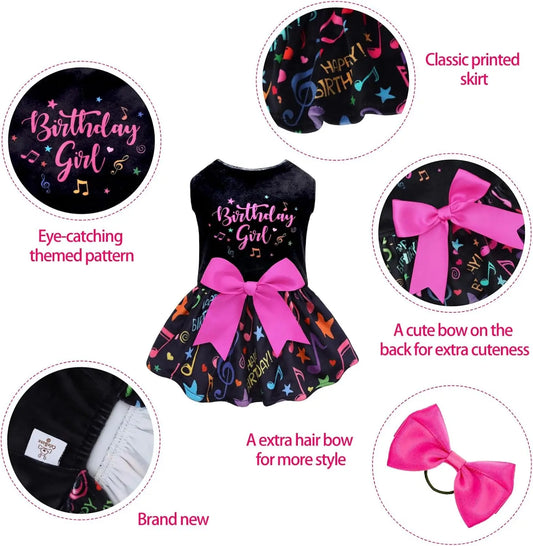 Velvet Dog Birthday and Holiday Dress For Small Dogs Puppy Holiday Skirt XXS–L