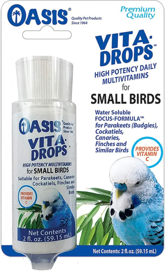 Vita Drops Small Bird Multivitamin Liquid 2oz Parakeet Canary Finch Care Default Title