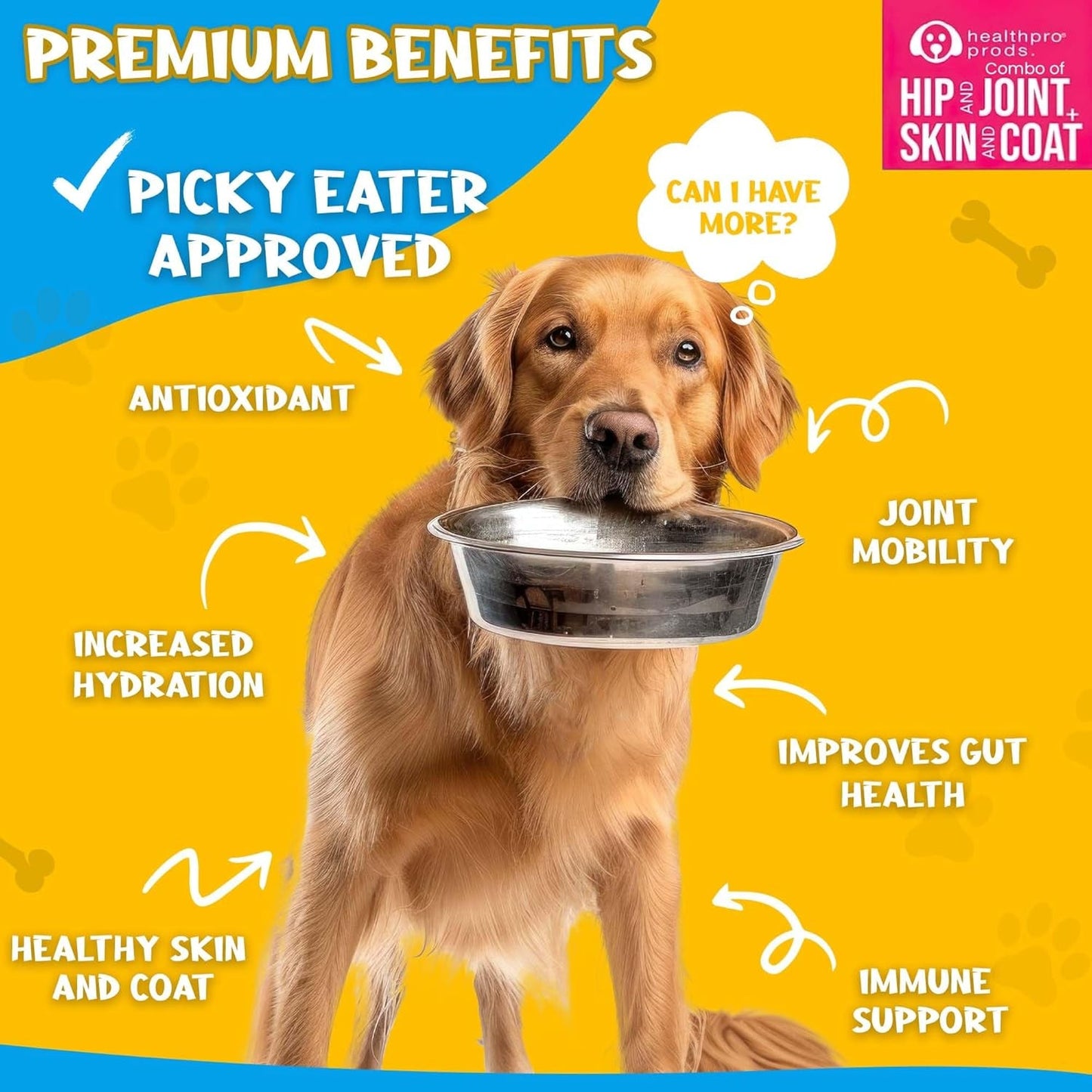 Dog Food Topper Gravy Steak Chicken Omega Joint Skin Support 3 Pack