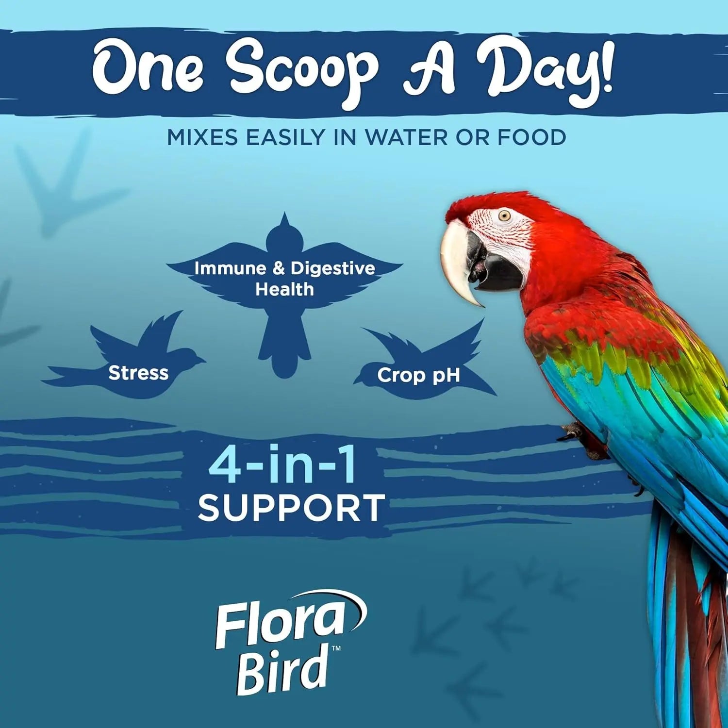 Vital Planet Flora Bird Probiotic Powder, 10 Billion CFU, 7 Strains