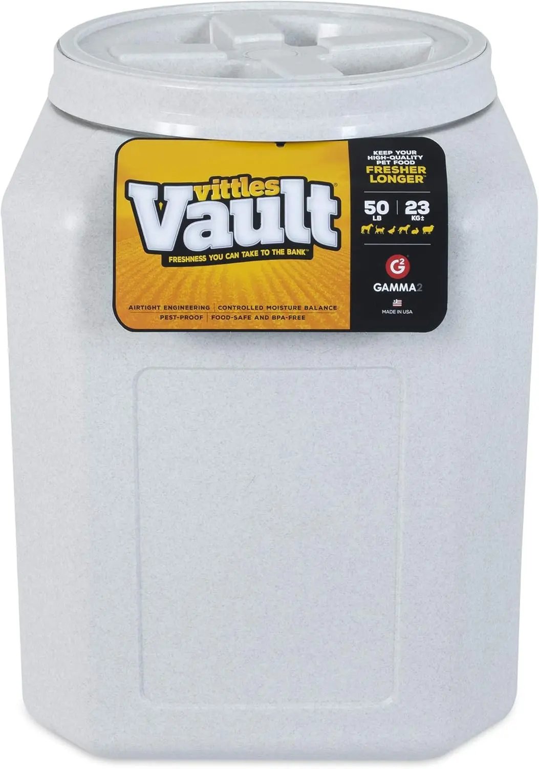 Vittles Vault 80lb Airtight Pet Food Storage Container w/ Gamma Seal Lid USA Made 50 Pounds