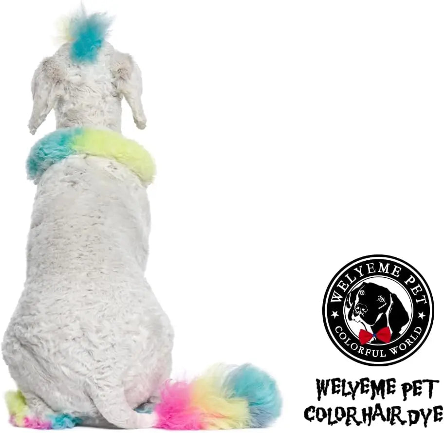 WELYEME Permanent Pet Hair Dye for Dogs, Bright Professional Color Kit