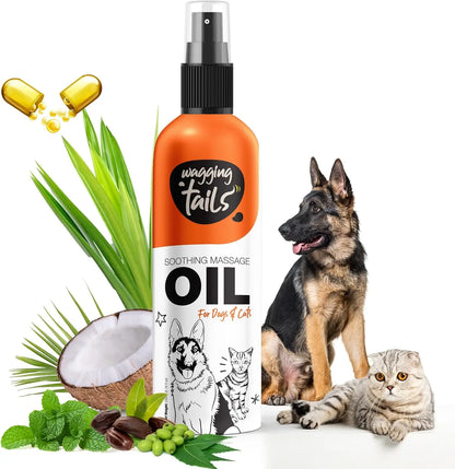 Wagging Tails 6-in-1 Soothing Oil for Dogs & Cats – Coconut Skin & Coat Care 6.76oz 6.76 Fl Oz (Pack Of 1)