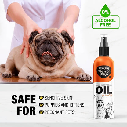 Wagging Tails 6-in-1 Soothing Oil for Dogs & Cats – Coconut Skin & Coat Care 6.76oz