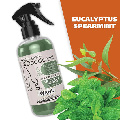 Wahl Eucalyptus & Spearmint Pet Deodorant 8oz – Refreshing Dog Spray