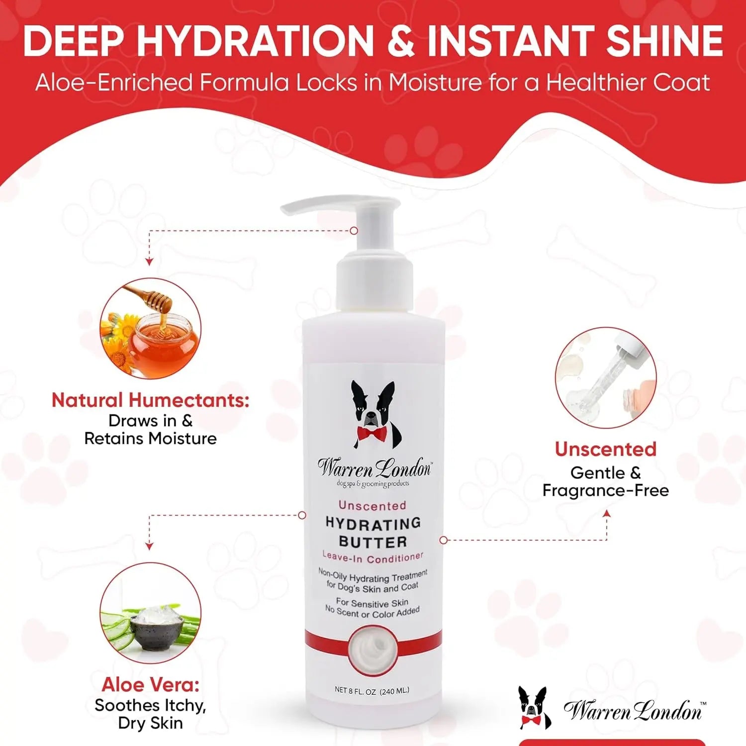 Warren London Hydrating Butter Leave-In Dog Conditioner