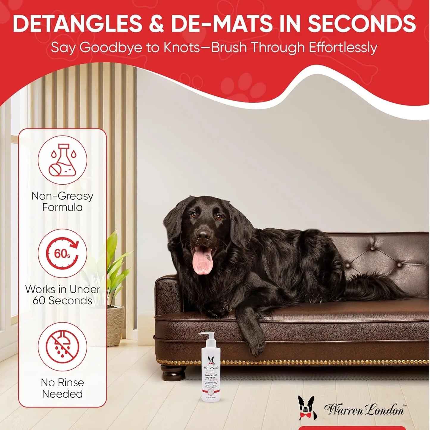 Warren London Hydrating Butter Leave-In Dog Conditioner