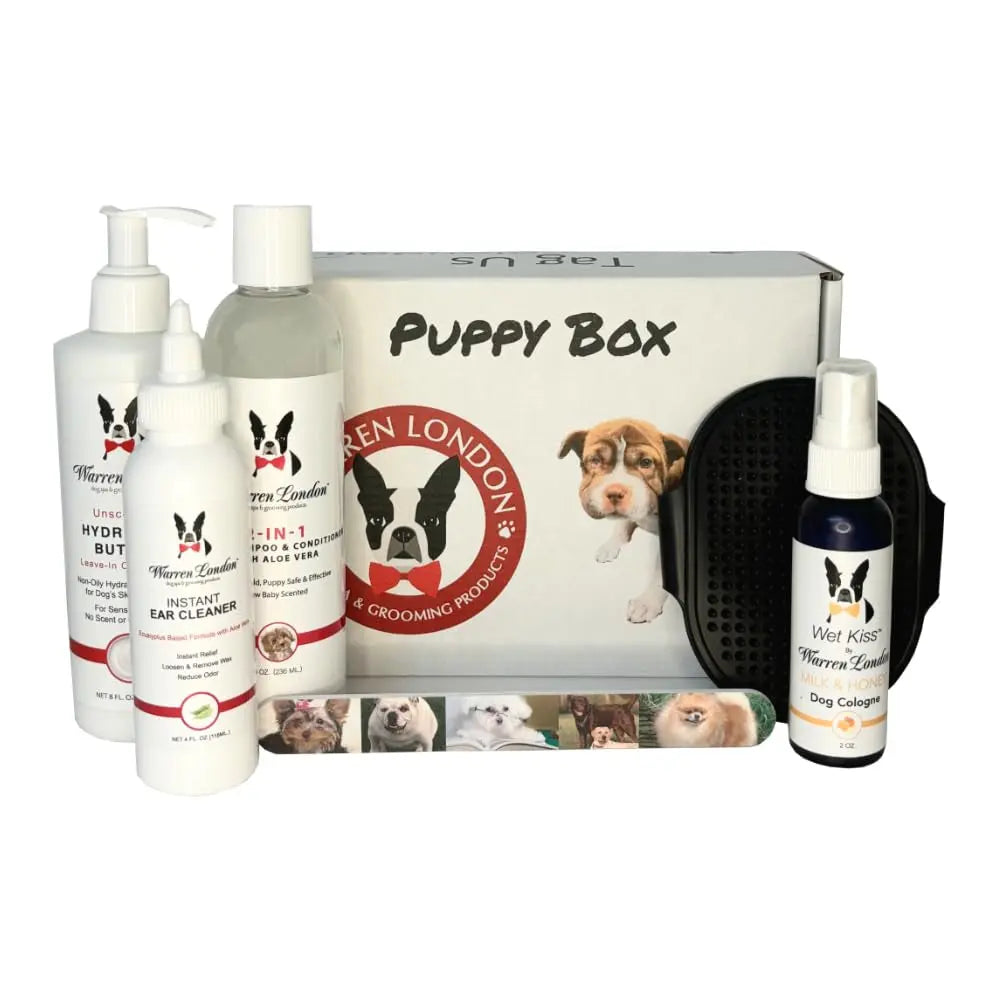 Warren London Puppy Gift Box – Complete Puppy Grooming & Care Set for New Owners Default Title