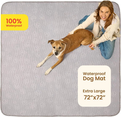 Washable Dog Pee Pads – Reusable Puppy Training Pads with Quick-Dry, Waterproof Protection Extra Large - 72" X 72"