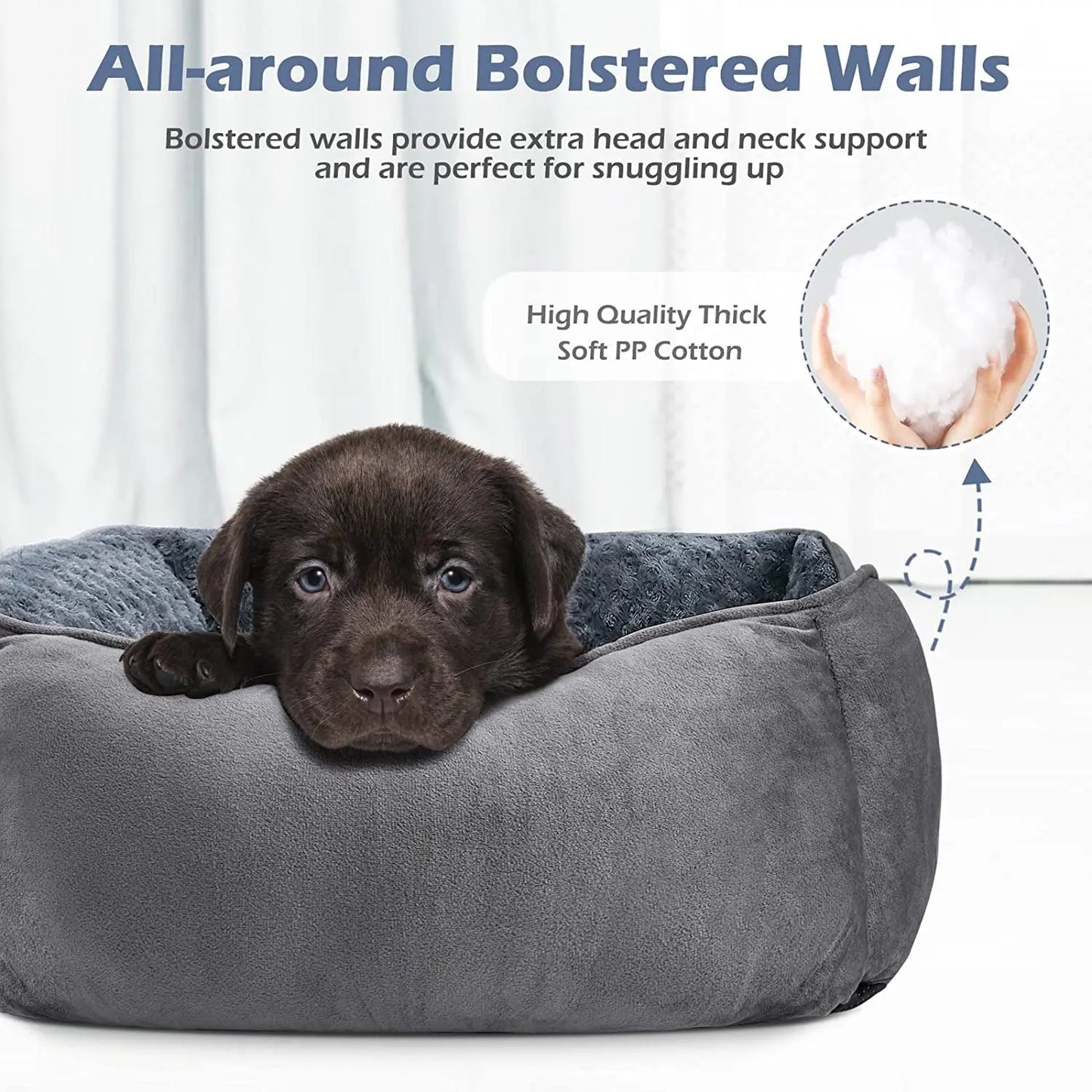 Washable Orthopedic Dog Bed – Soft Calming Pet Sofa for Small to Large Dogs