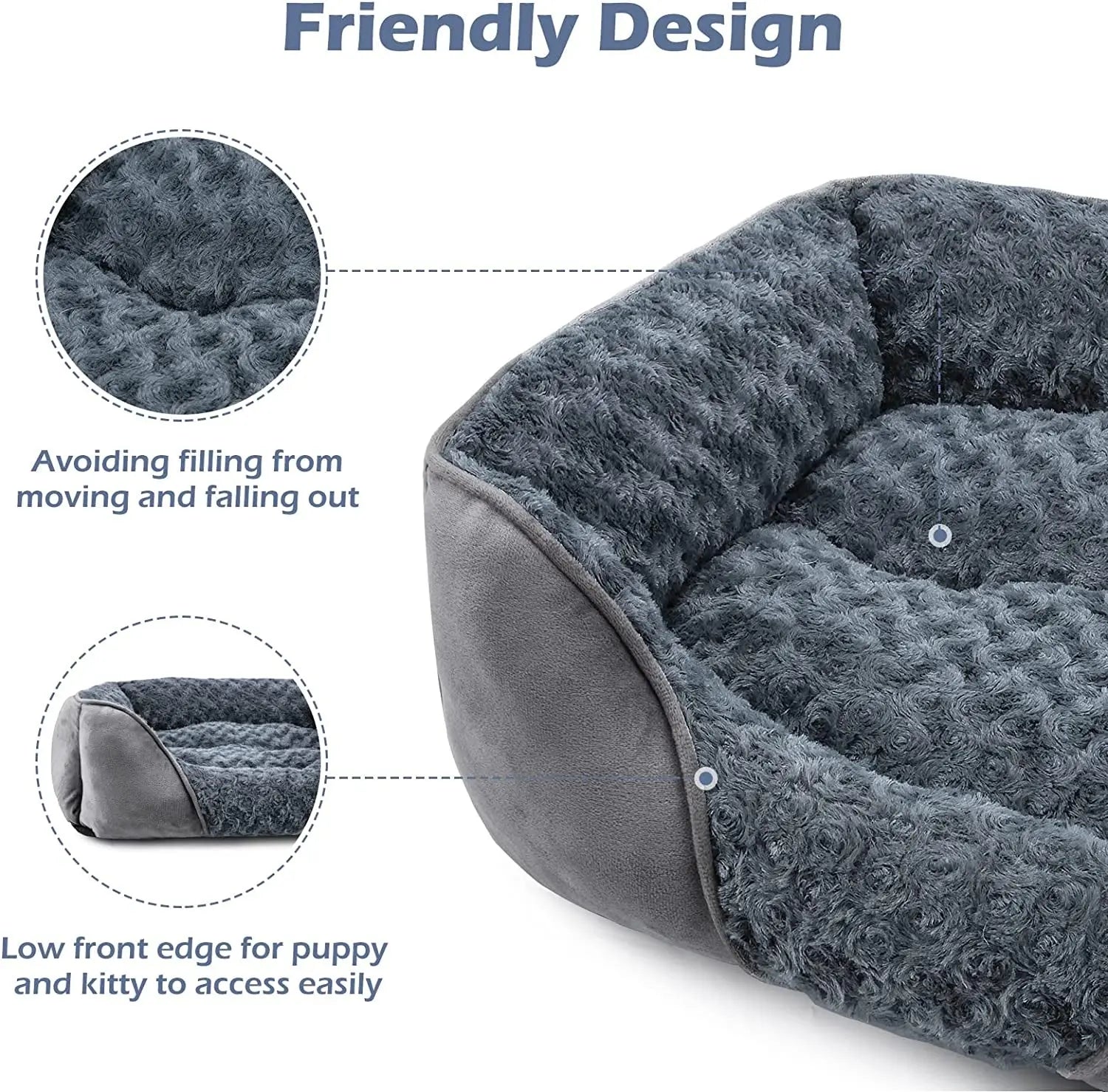 Washable Orthopedic Dog Bed – Soft Calming Pet Sofa for Small to Large Dogs