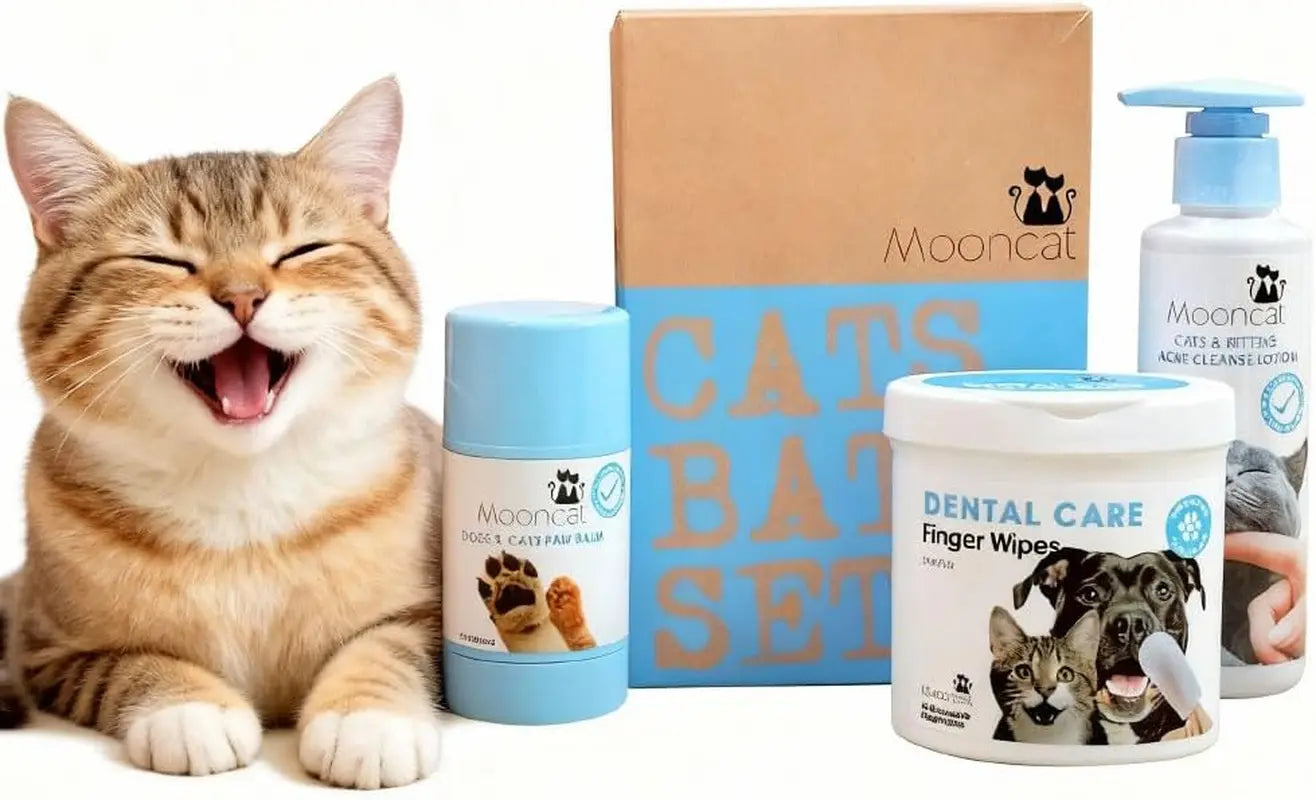 Waterless Cat Shampoo Foam & Brush Kit No Rinse Hypoallergenic 5oz Grooming Set