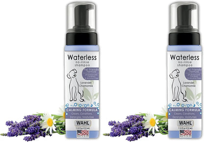 Waterless No Rinse Pet Shampoo Lavender & Chamomile 2-Pack for Dogs & Cats 7.1 Fl Oz (Pack Of 2)