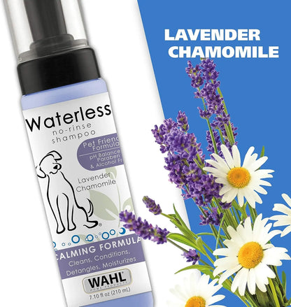Waterless No Rinse Pet Shampoo Lavender & Chamomile 2-Pack for Dogs & Cats