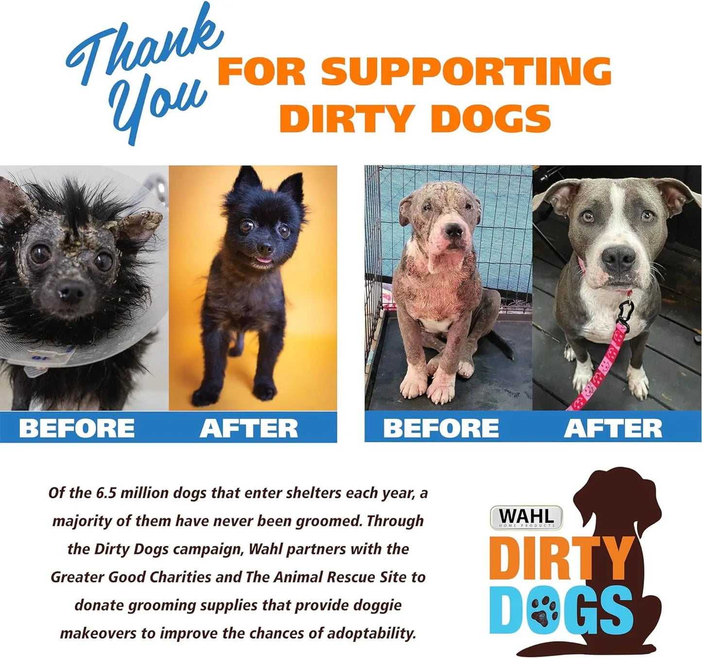 Waterless No Rinse Pet Shampoo Lavender & Chamomile 2-Pack for Dogs & Cats