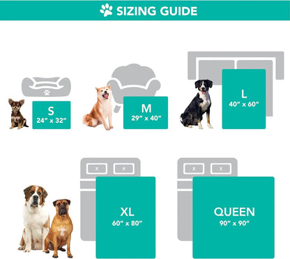 Waterproof Dog Blanket – Reversible Fleece, Washable Couch Protector in Colors