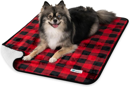 Waterproof Dog Blanket – Reversible Fleece, Washable Couch Protector in Colors