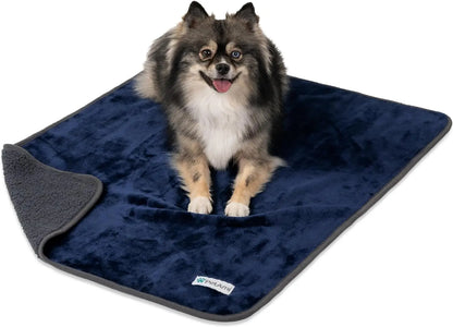 Waterproof Dog Blanket – Reversible Fleece, Washable Couch Protector