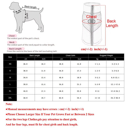 Waterproof Dog Coat – Fleece Winter Jacket with D-Ring for Small & Medium Dogs