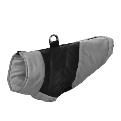 Waterproof Dog Coat – Fleece Winter Jacket with D-Ring for Small & Medium Dogs Gray