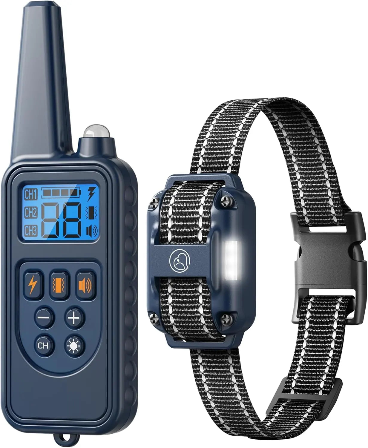 Waterproof Dog Training Collars for up to 3 Dogs 2600FT Remote IPX7 Rechargeable