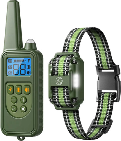 Waterproof Dog Training Collars for up to 3 Dogs 2600FT Remote IPX7 Rechargeable