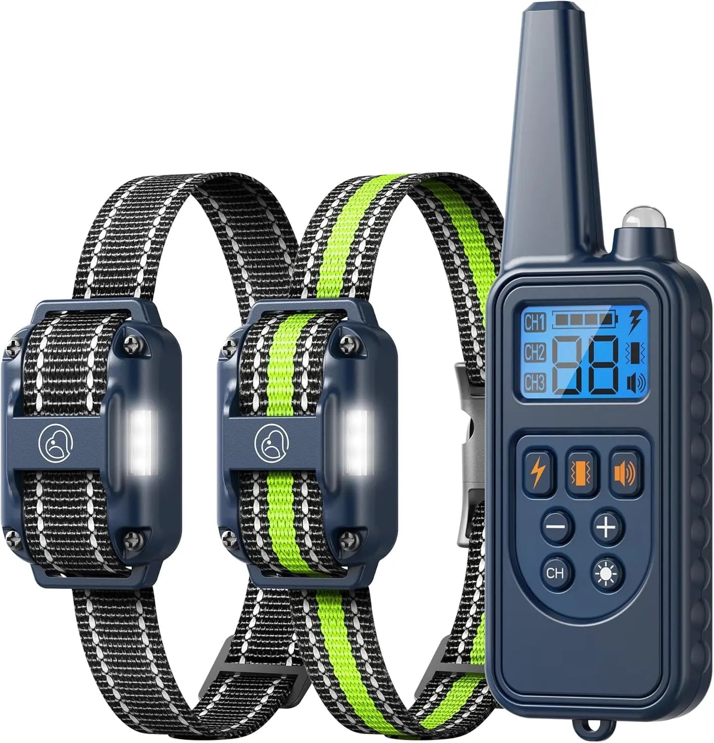Waterproof Dog Training Collars for up to 3 Dogs 2600FT Remote IPX7 Rechargeable
