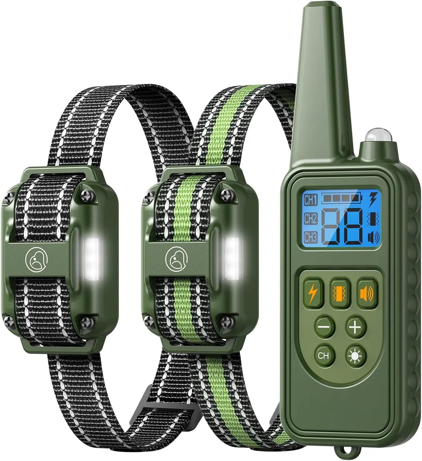 Waterproof Dog Training Collars for up to 3 Dogs 2600FT Remote IPX7 Rechargeable