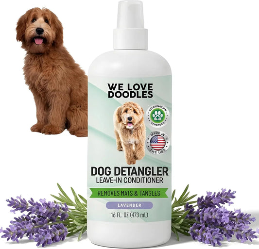 We Love Doodles Detangler Spray for Goldendoodles & Doodles USA Lavender