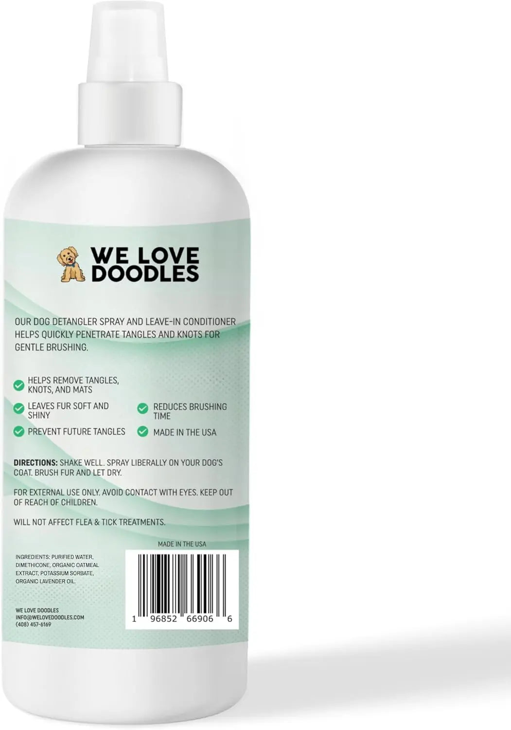 We Love Doodles Detangler Spray for Goldendoodles & Doodles USA