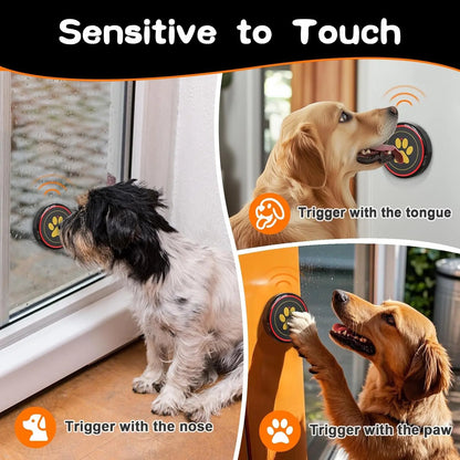 Weatherproof Smart Dog Door Bell – Touch Training Bell with 55 Tones