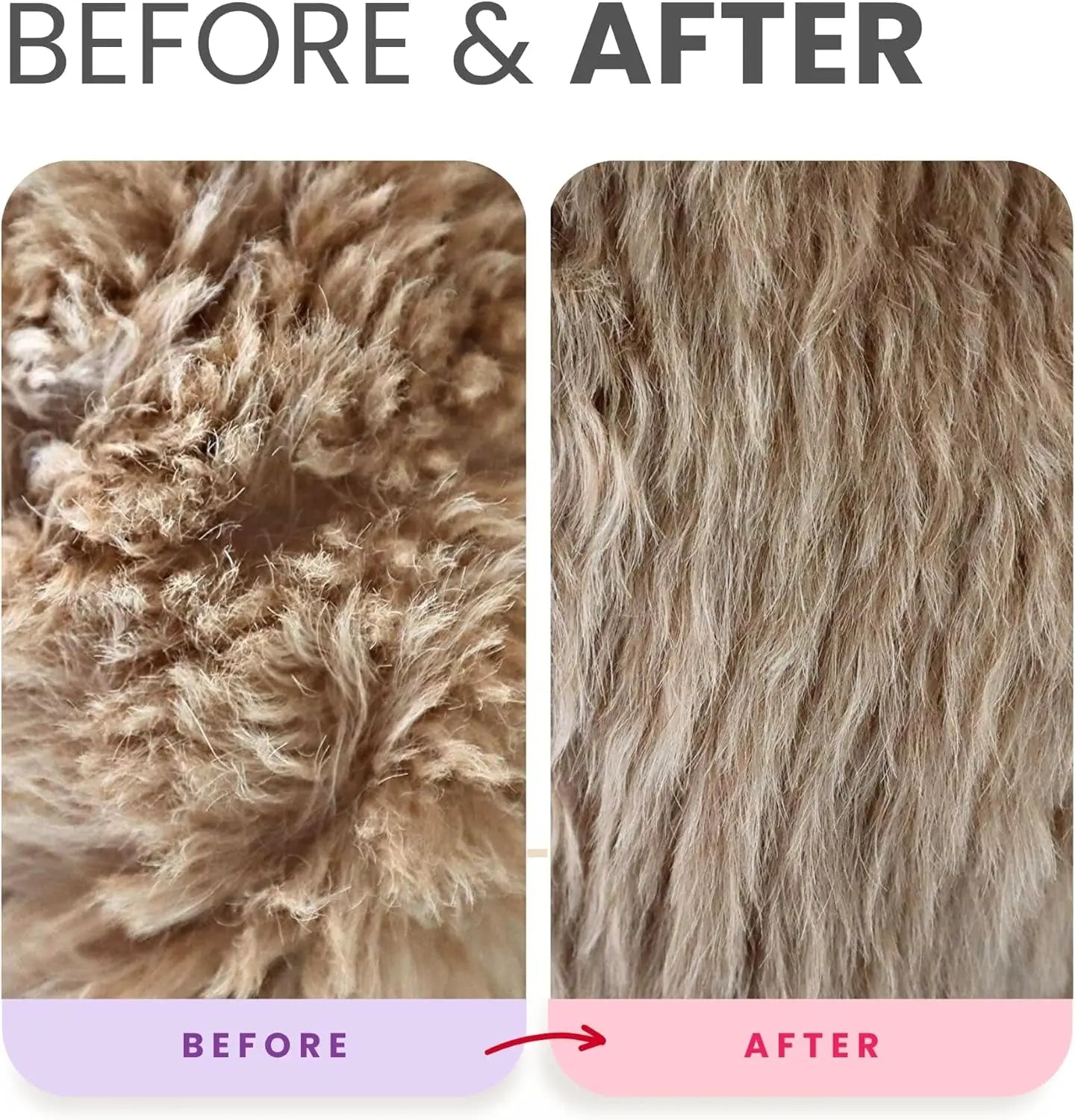 Whitening Dog Shampoo & Leave-In Conditioner Detangler Odor Control Set