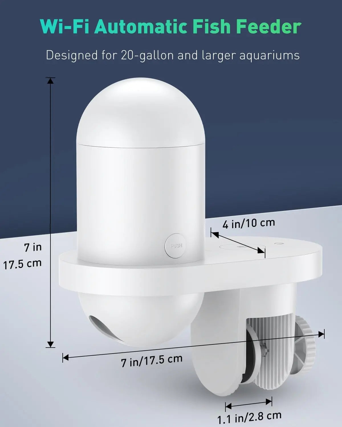 WiFi Automatic Fish Feeder with Camera App Control Moisture Proof 230ML