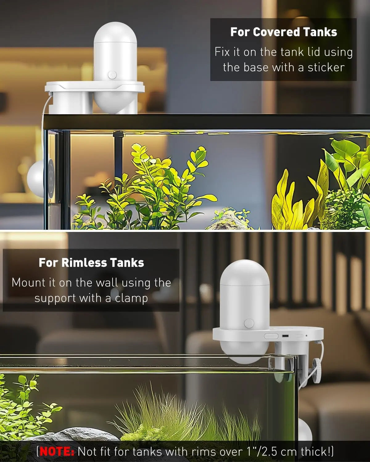 WiFi Automatic Fish Feeder with Camera App Control Moisture Proof 230ML