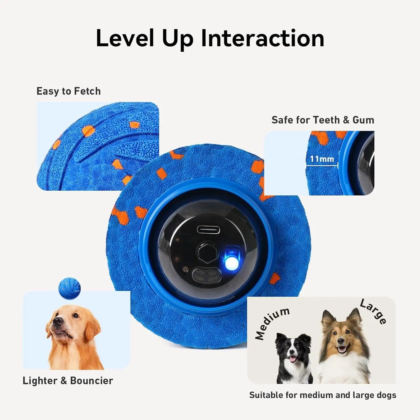 Wicked Ball Air – Smart Interactive Dog Toy, Auto Moving & Bouncing (3 Modes)