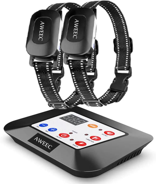 Wireless Dog Fence System with Training Collar Remote Boundary for 2 Large Dogs For Two Dogs