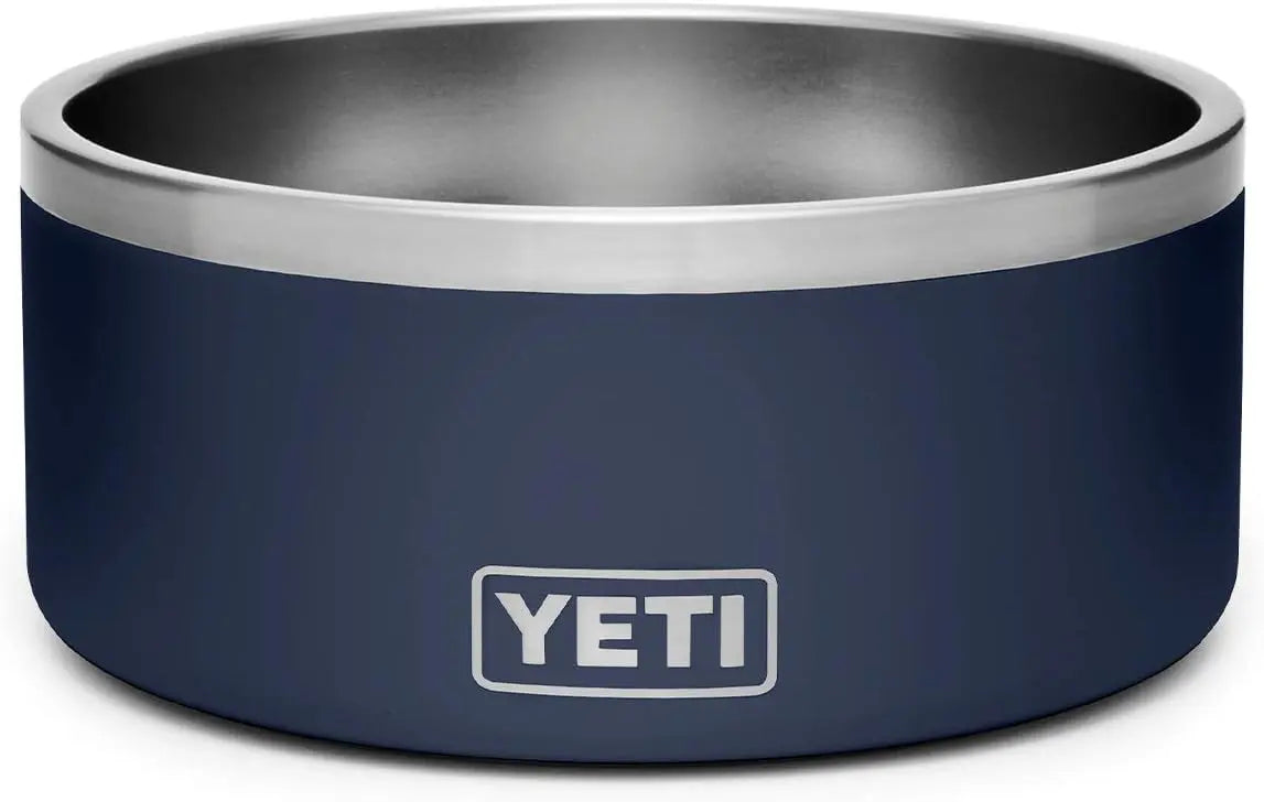 YETI 8, Stainless Steel, Non-Slip Dog Bowl, Holds 64 Ounces Navy