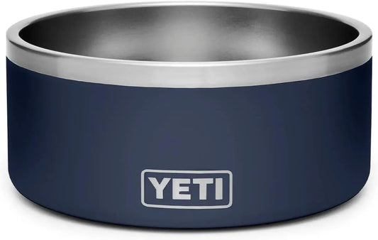 YETI 8, Stainless Steel, Non-Slip Dog Bowl, Holds 64 Ounces Navy