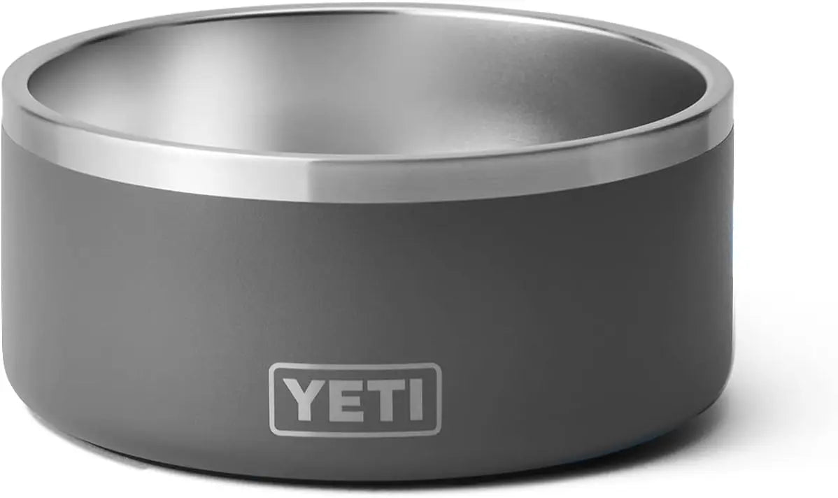 YETI 8, Stainless Steel, Non-Slip Dog Bowl, Holds 64 Ounces