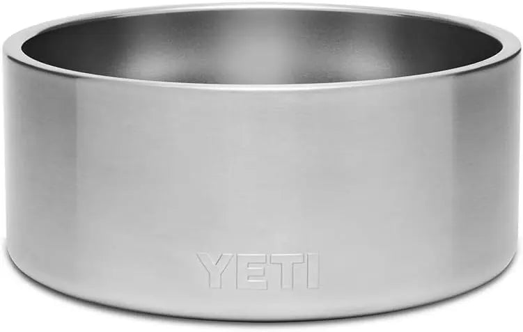 YETI 8, Stainless Steel, Non-Slip Dog Bowl, Holds 64 Ounces Stainless