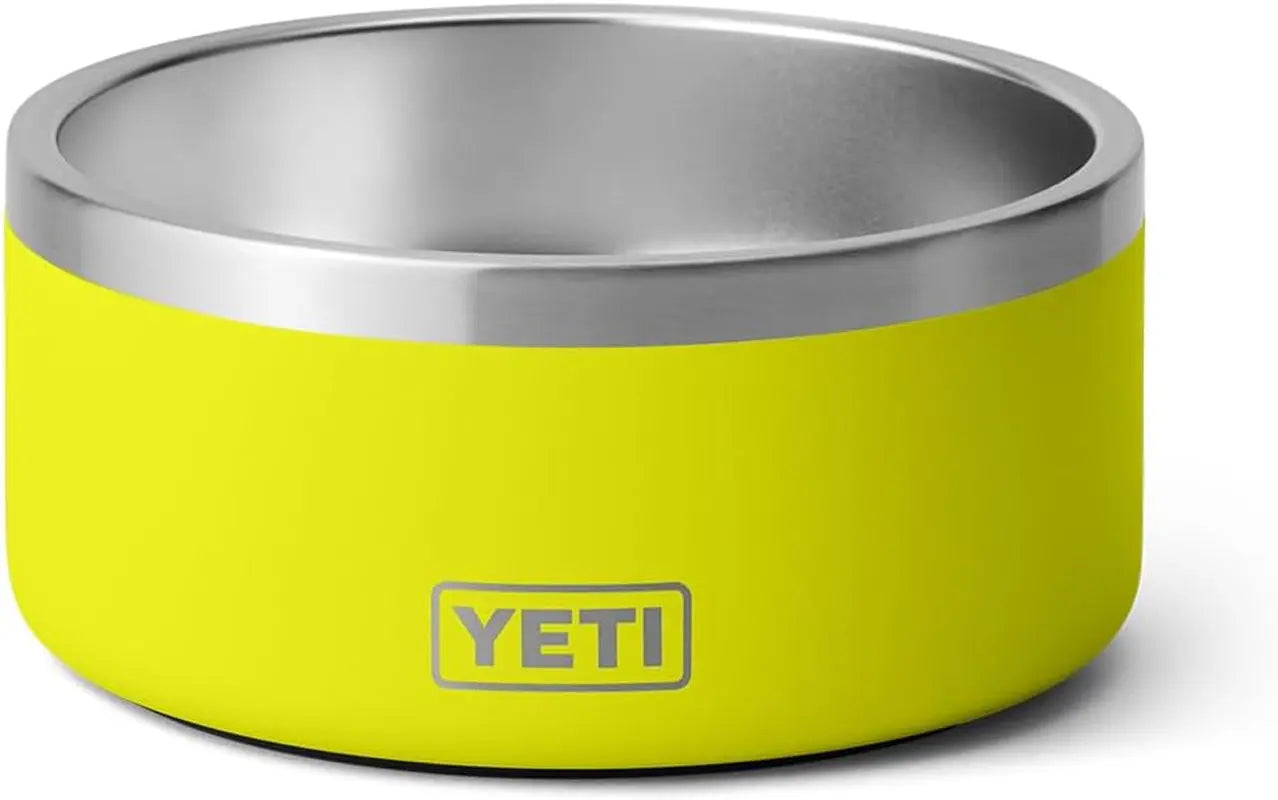 YETI Boomer 4 Dog Bowl | Stainless Steel, Non-Slip, 32 oz Firefly Yellow