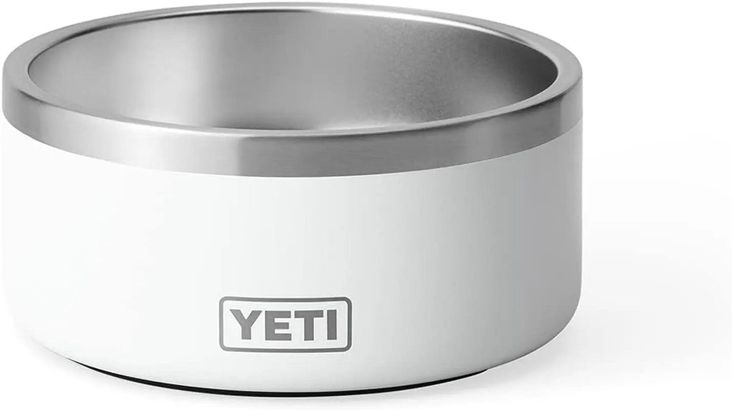 YETI Boomer 4 Dog Bowl | Stainless Steel, Non-Slip, 32 oz White