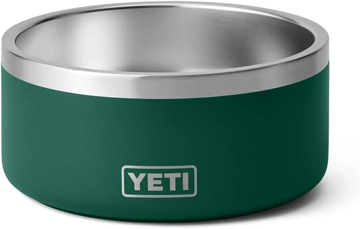 YETI Boomer 4 Dog Bowl | Stainless Steel, Non-Slip, 32 oz Black Forest Green
