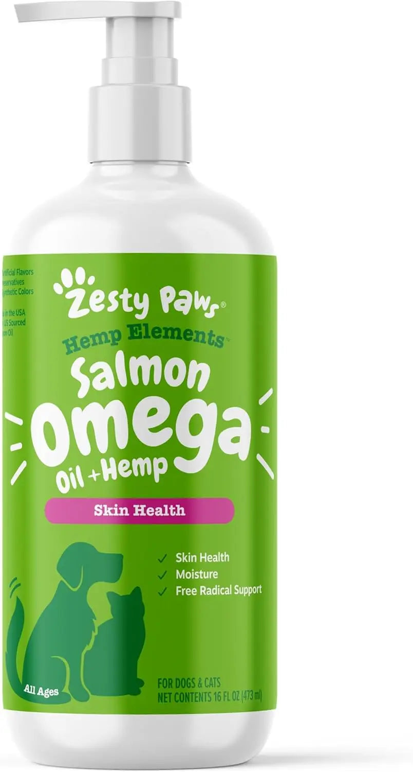 Zesty Paws Wild Alaskan Omega-3 Oil 8.5 oz – Skin & Coat Support for Pets Zesty Paws LLC