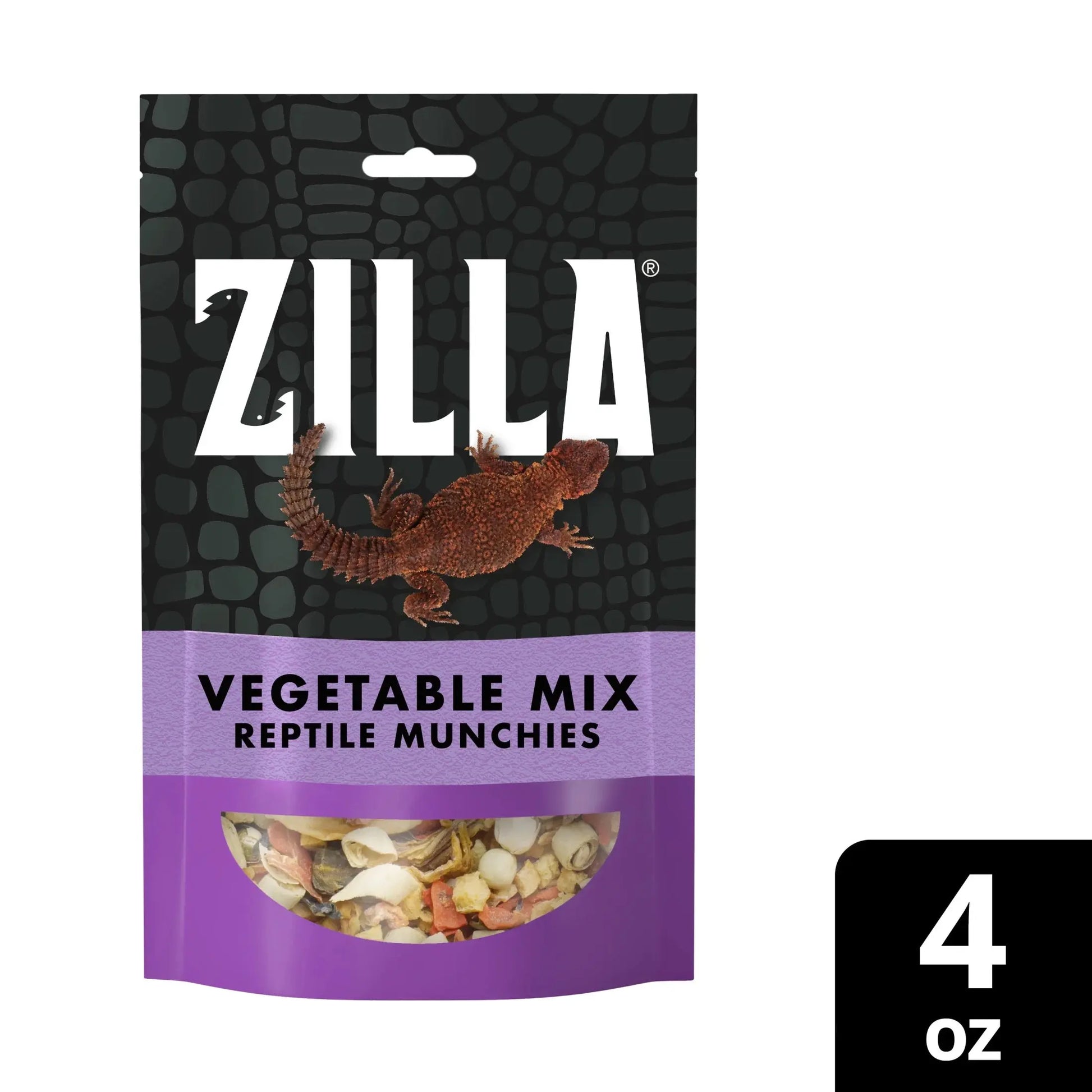 Zilla Reptile Munchies Vegetable Mix | Bearded Dragon Iguana Tortoise Food Treat